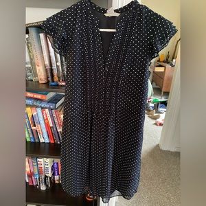 Polka dot midi dress